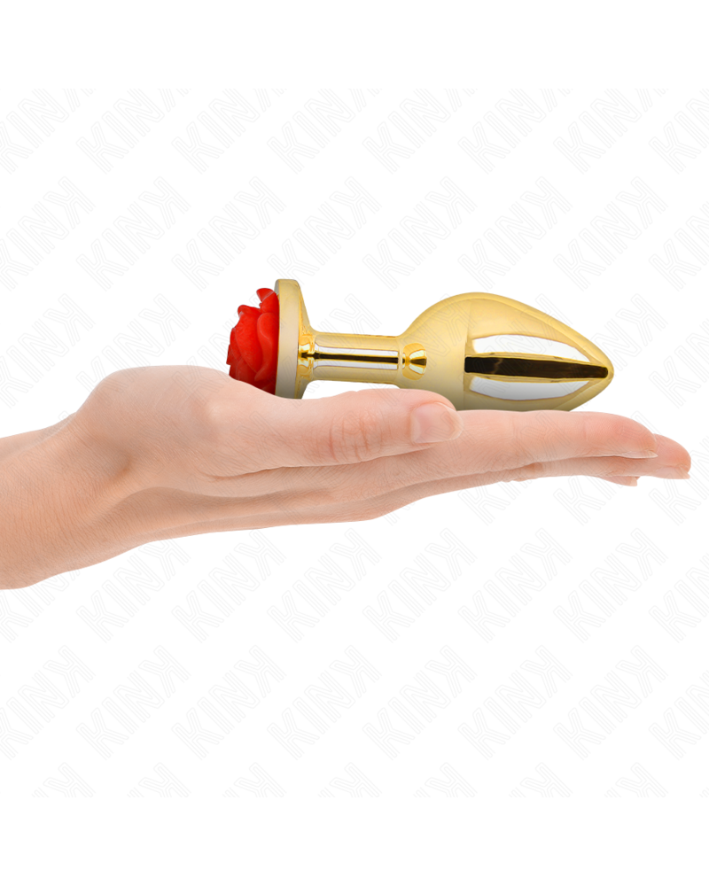 KINK - PLUG ANALE ORO ROSA ROSSO TAGLIA L