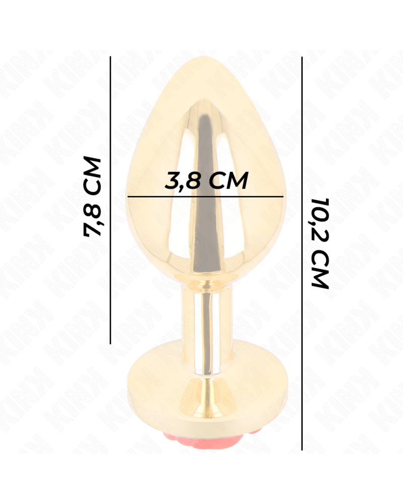 KINK - PLUG ANALE ORO ROSA ROSSO TAGLIA L