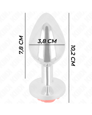 KINK - PLUG ANALE ROSA ROSSO TAGLIA L