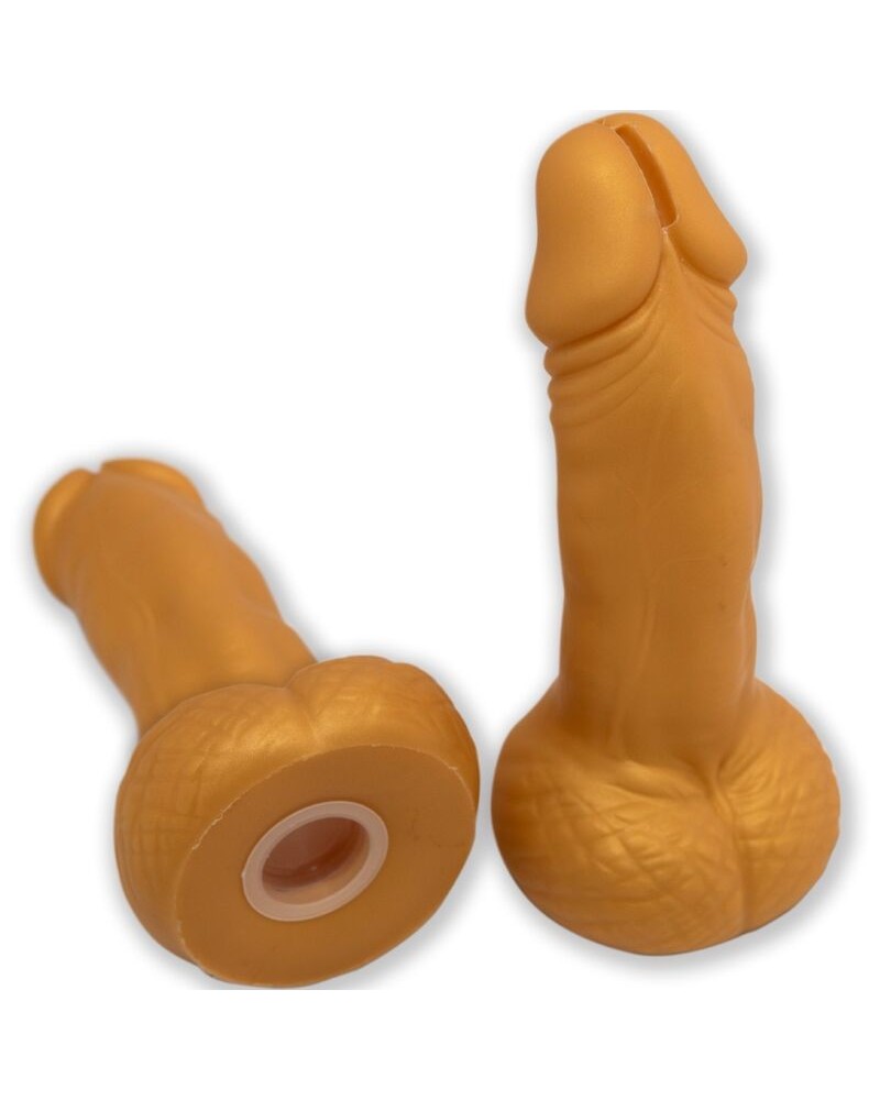 DIABLO PICANTE - SALVADANAIO A FORMA DI PENE 22,5 CM ORO