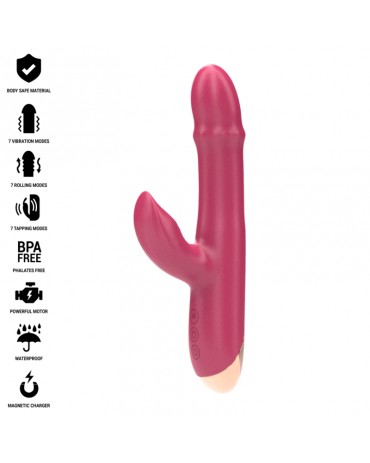 INTENSE - CHLOE VIBRATORE MULTIFUNZIONE 3 IN 1 ROSSO 2