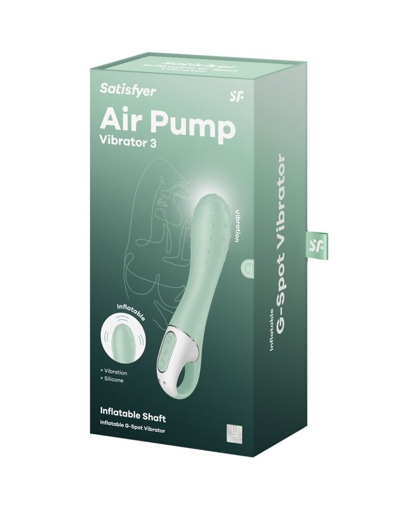 SATISFYER - AIR PUMP VIBRATOR 3 PUNTO G GONFIABILE MENTA