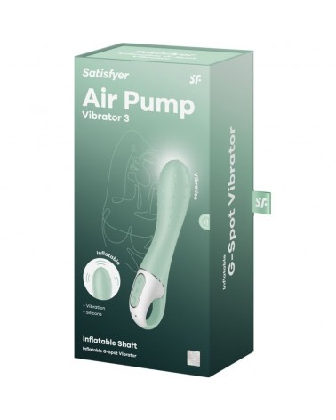 SATISFYER - AIR PUMP VIBRATOR 3 PUNTO G GONFIABILE MENTA