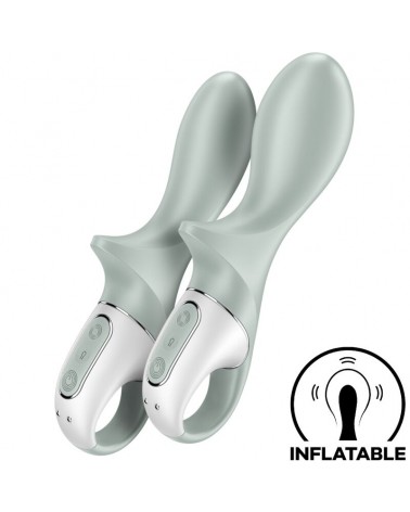 SATISFYER - AIR PUMP BOOTY 3 VIBRATORE ANALE GONFIABILE GRIGIO VERDE