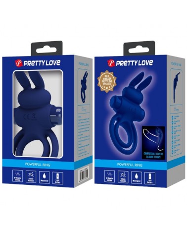 PRETTY LOVE - DAREY DOPPIO ANELLO VIBRANTE CONIGLIO BLU