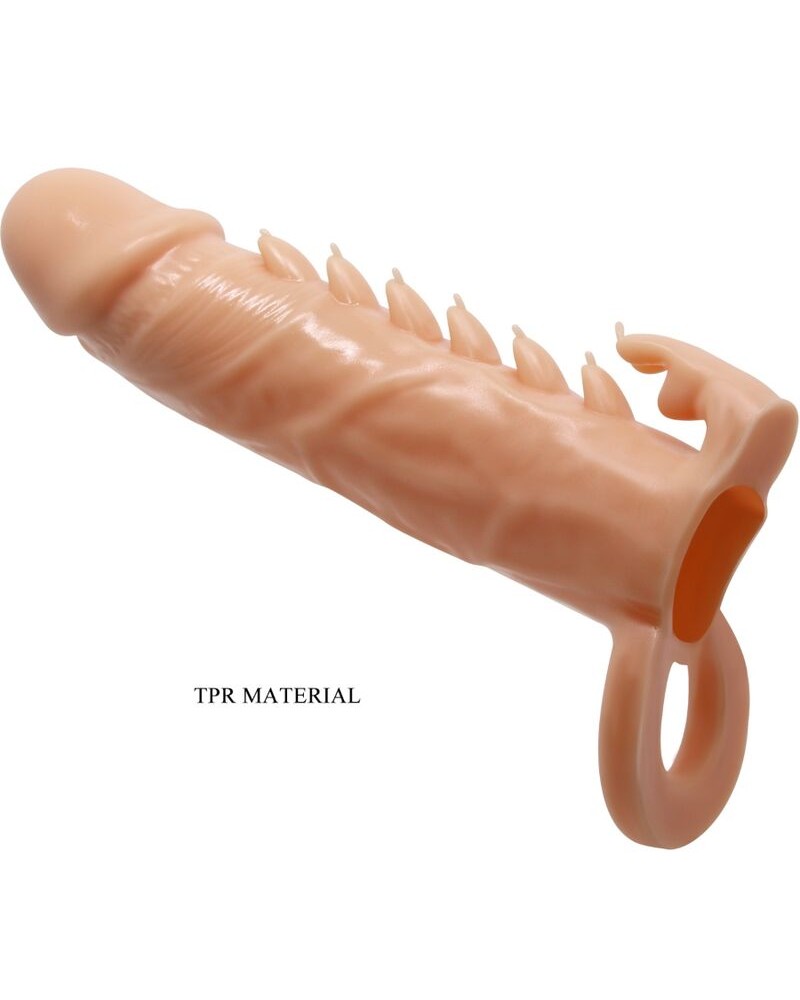 PRETTY LOVE - EMMIT GUAINA PER PENE + STIMOLATORE PER CLITORIDE FLESH