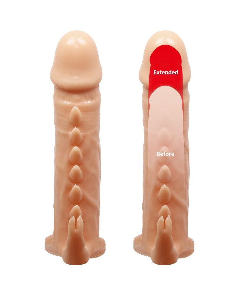 PRETTY LOVE - EMMIT GUAINA PER PENE + STIMOLATORE PER CLITORIDE FLESH