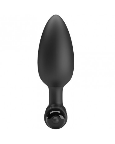 PRETTY LOVE - VIBRA BUTT PLUG 2 PLUG ANALE 10 VIBRAZIONI NERO 2