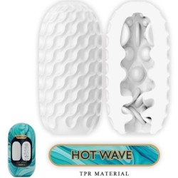 PRETTY LOVE - MASTURBATORE MASCHILE IN SILICONE HOT WAVE BIANCO 2