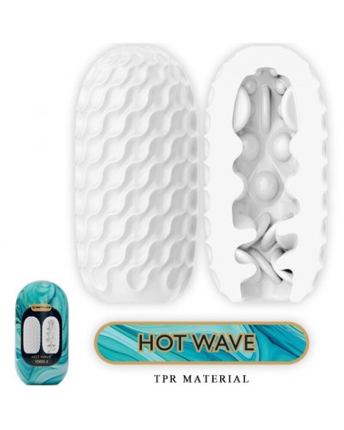 PRETTY LOVE - MASTURBATORE MASCHILE IN SILICONE HOT WAVE BIANCO