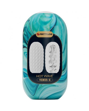 PRETTY LOVE - MASTURBATORE MASCHILE IN SILICONE HOT WAVE BIANCO