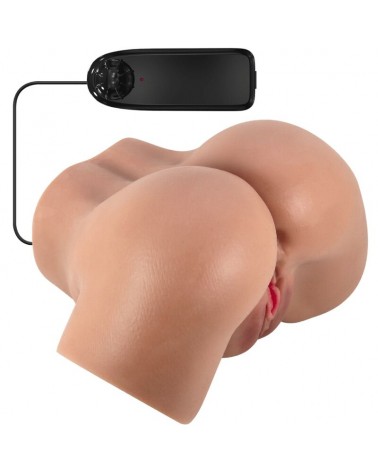 CRAZY BULL - VIBRATORE HAILEY CON VAGINA E ANO REALISTICI MULATTO CONTROLLO REMOTO