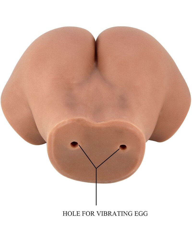 CRAZY BULL - VIBRATORE HAILEY CON VAGINA E ANO REALISTICI MULATTO CONTROLLO REMOTO