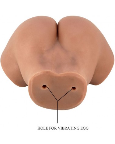 CRAZY BULL - VIBRATORE HAILEY CON VAGINA E ANO REALISTICI MULATTO CONTROLLO REMOTO