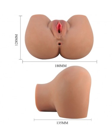 CRAZY BULL - MILA VIBRATORE CULO CON VAGINA REALISTICA E ANO CONTROLLO CARNE REMOTO