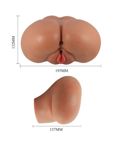 CRAZY BULL - VIBRATORE LUNA CON VAGINA E ANO REALISTICI CONTROLLO DELLA CARNE TELECOMANDO