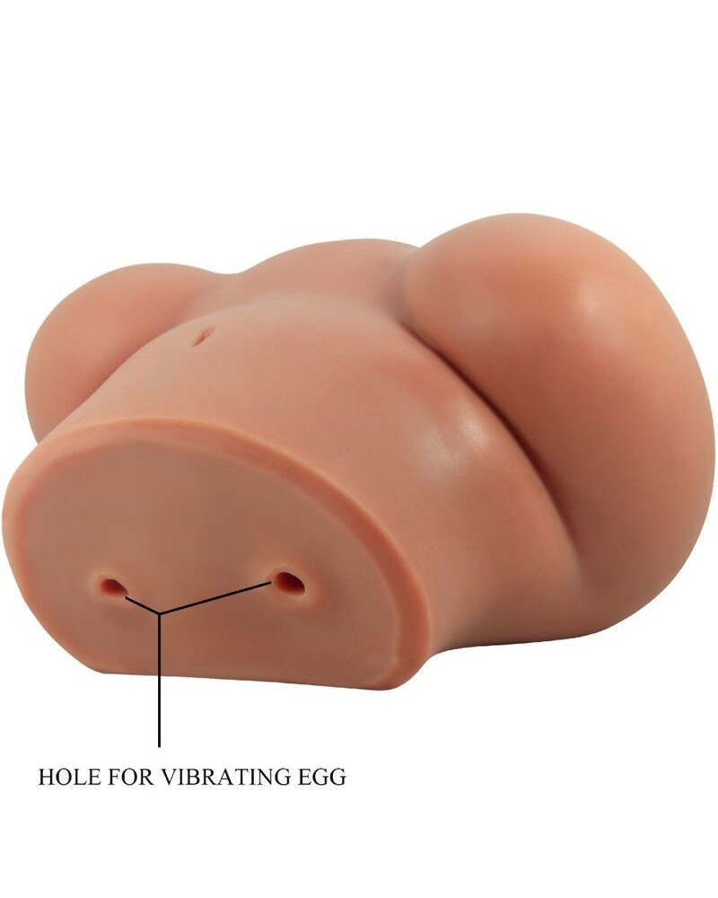 CRAZY BULL - VIBRATORE LUNA CON VAGINA E ANO REALISTICI CONTROLLO DELLA CARNE TELECOMANDO