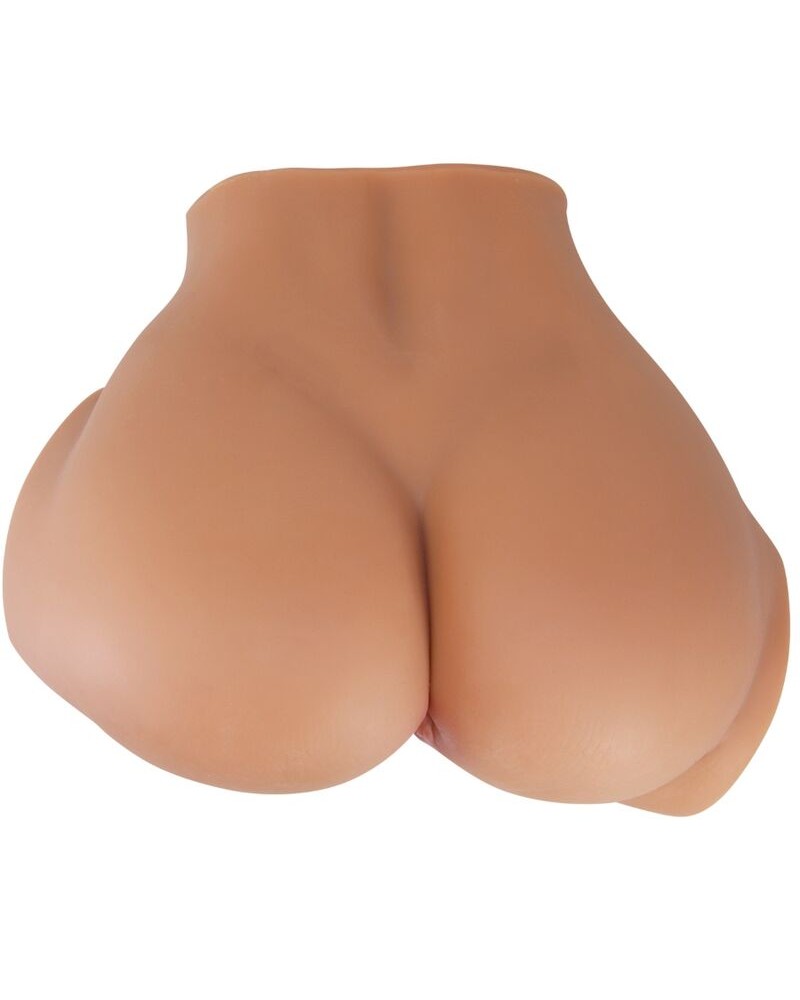 CRAZY BULL - VIBRATORE EMILIA ASS CON VAGINA E ANO REALISTICI CARNE TELECOMANDO