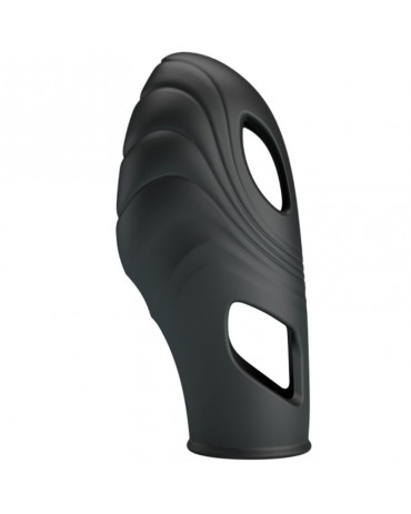 PRETTY LOVE - VIBRATORE DA DITA IN SILICONE LICH NERO