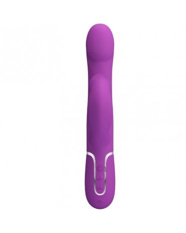PRETTY LOVE - VIBRATORE E STIMOLATORE MULTIFUNZIONE 4 IN 1 VIOLA 2