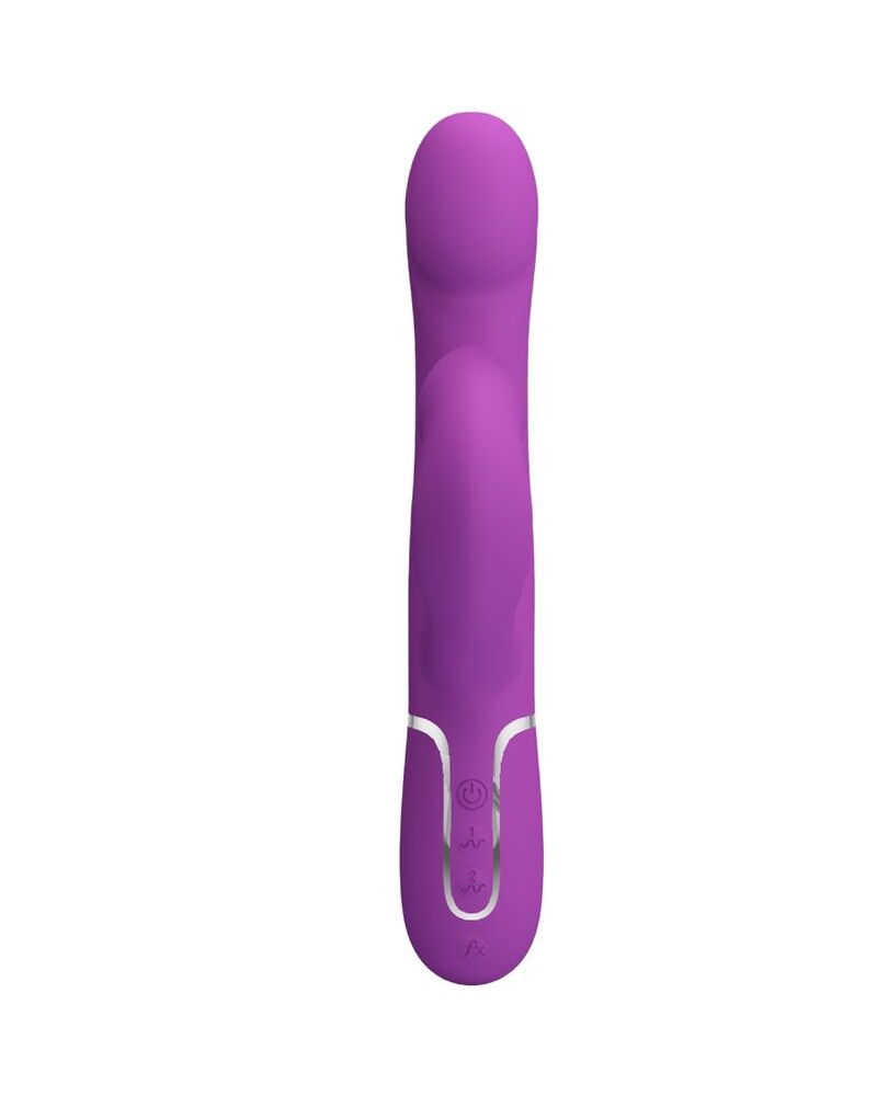 PRETTY LOVE - VIBRATORE E STIMOLATORE MULTIFUNZIONE 4 IN 1 VIOLA