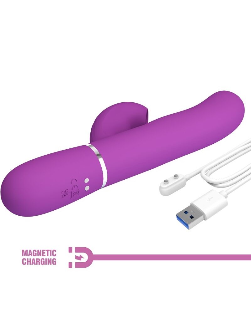 PRETTY LOVE - PERLITA 3 IN 1 VIBRATORE MULTIFUNZIONE CONIGLIO VIOLA