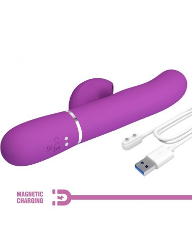 PRETTY LOVE - PERLITA 3 IN 1 VIBRATORE MULTIFUNZIONE CONIGLIO VIOLA
