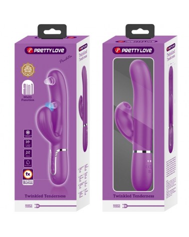 PRETTY LOVE - PERLITA 3 IN 1 VIBRATORE MULTIFUNZIONE CONIGLIO VIOLA