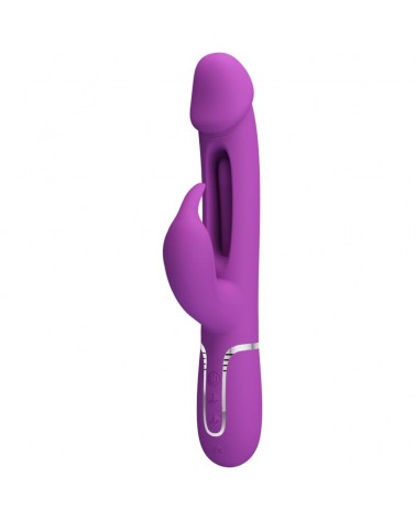PRETTY LOVE - KAMPAS 3 IN 1 MULTIFUNZIONE VIBRATORE CONIGLIO VIOLA