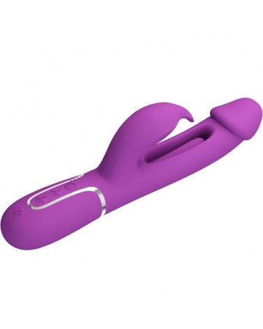 PRETTY LOVE - KAMPAS 3 IN 1 MULTIFUNZIONE VIBRATORE CONIGLIO VIOLA