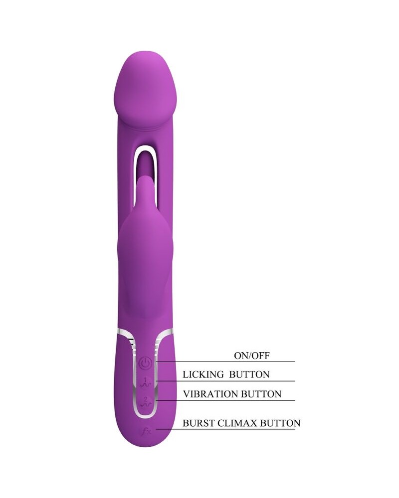 PRETTY LOVE - KAMPAS 3 IN 1 MULTIFUNZIONE VIBRATORE CONIGLIO VIOLA