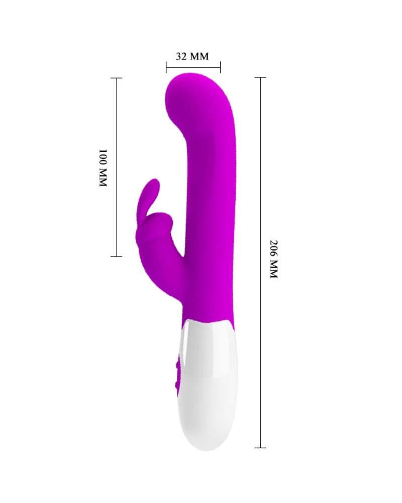 PRETTY LOVE - VIBRATORE CENTAUR CONIGLIO 30 MODALITÀ DI VIBRAZIONE VIOLA