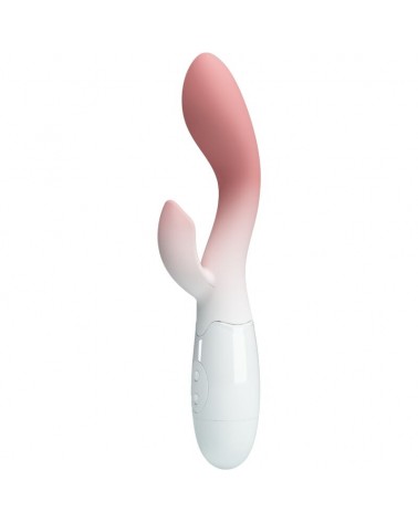 PRETTY LOVE - VIBRATORE PUNTO G LUMINOSO + STIMOLATORE CLITORIDEO 30 VIBRAZIONI ROSA
