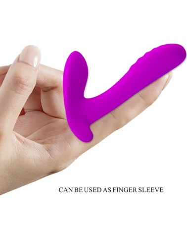 PRETTY LOVE - MASSAGGIATORE E VIBRATORE 12 VIBRAZIONI TELECOMANDO VIOLA