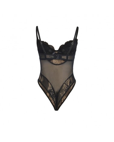 SUBBLIME - 955625 BODY IN PIZZO CON CHIUSURA INFERIORE NERO L/XL