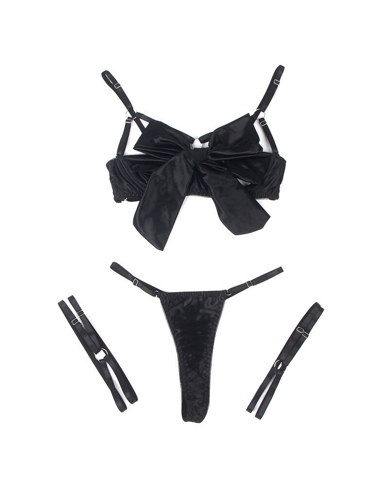 SUBBLIME - 955199 COMPLETO REGGISENO CON FIOCCO NERO REGOLABILE S/M