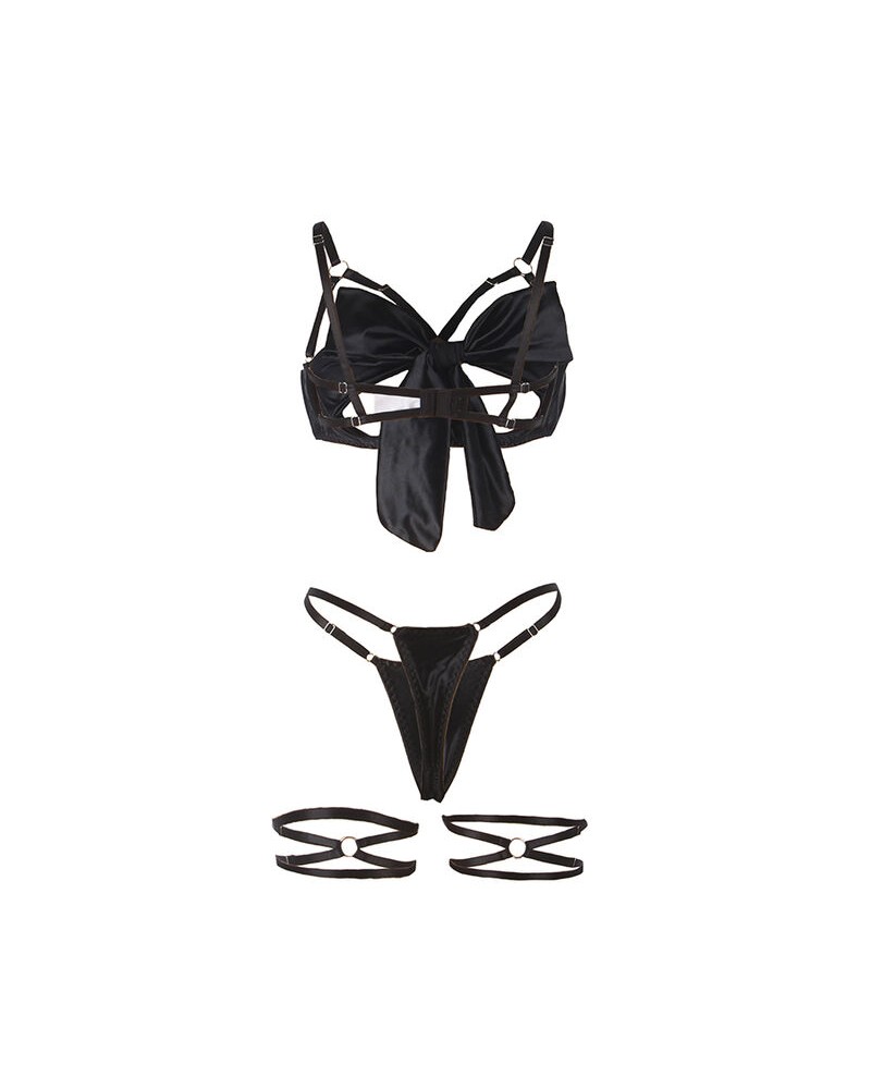 SUBBLIME - 955199 COMPLETO REGGISENO CON FIOCCO NERO REGOLABILE S/M