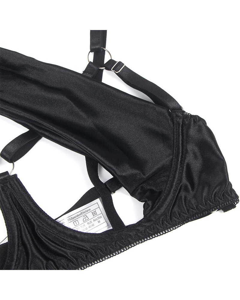 SUBBLIME - 955199 COMPLETO REGGISENO CON FIOCCO NERO REGOLABILE S/M