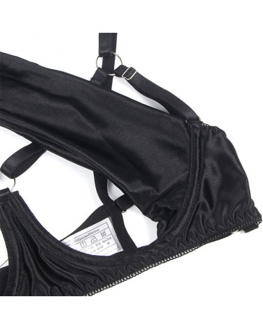 SUBBLIME - 955199 COMPLETO REGGISENO CON FIOCCO NERO REGOLABILE S/M