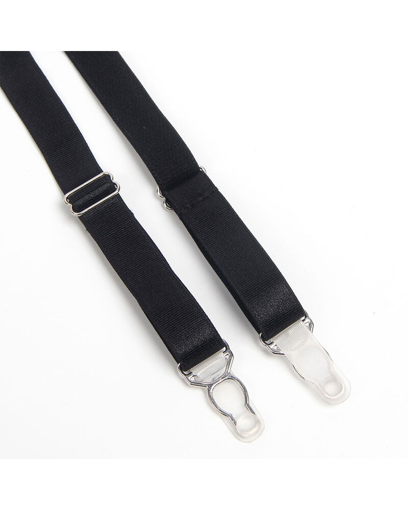 SUBBLIME - 955243 REGGISENO BONDAGE NERO CON GIARRETTIERA L/XL