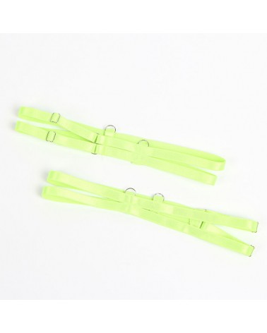 SUBBLIME - 955311 COMPLETO REGGISENO CON PIZZO E LINEE GIARRETRICI VERDE E BLU S/M