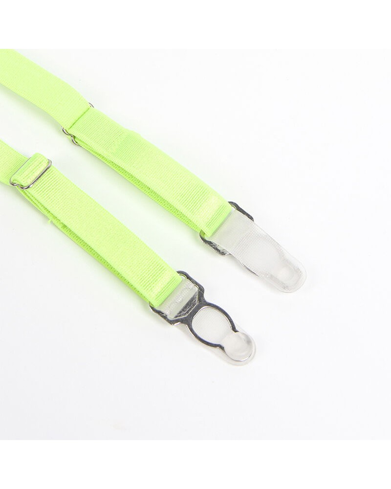 SUBBLIME - 955311 COMPLETO REGGISENO CON PIZZO E LINEE GIARRETRICI VERDE E BLU S/M