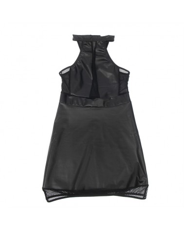 SUBBLIME - 955472 ABITO CON SCOLLO ALTO E TRASPARENZE NERO S/M