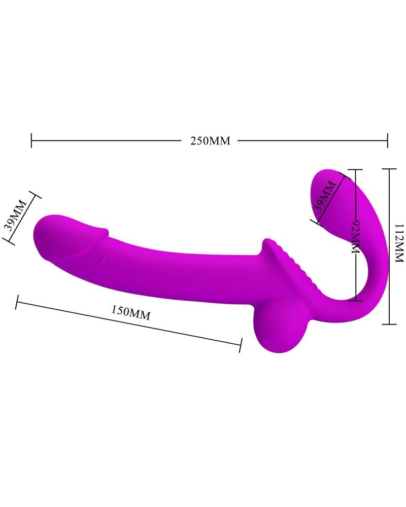 PRETTY LOVE - KELPIE STIMOLATORE DOPPIO STRAP-ON VIOLA