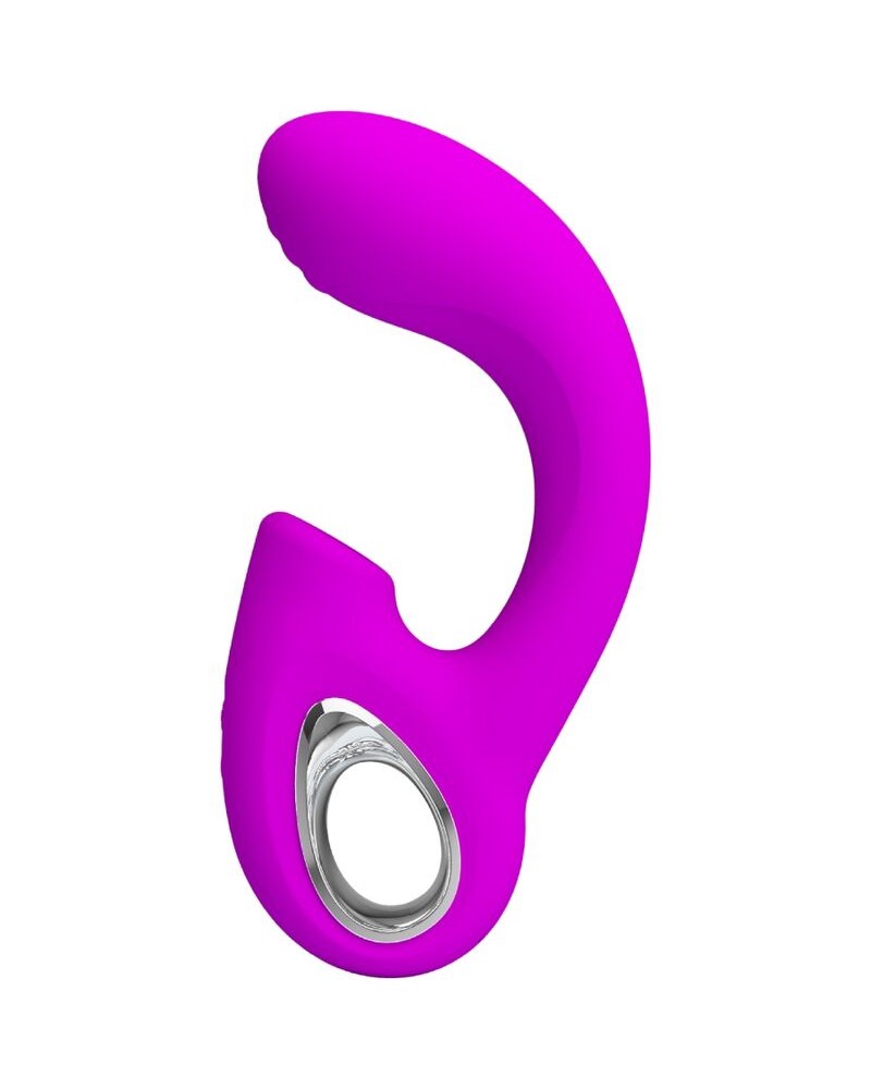 PRETTY LOVE - SIBEL SIBEL VIBRATORE PUNTO G + STIMOLATORE CLITORIDEO 10 VIBRAZIONI VIOLA