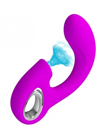 PRETTY LOVE - SIBEL SIBEL VIBRATORE PUNTO G + STIMOLATORE CLITORIDEO 10 VIBRAZIONI VIOLA 2