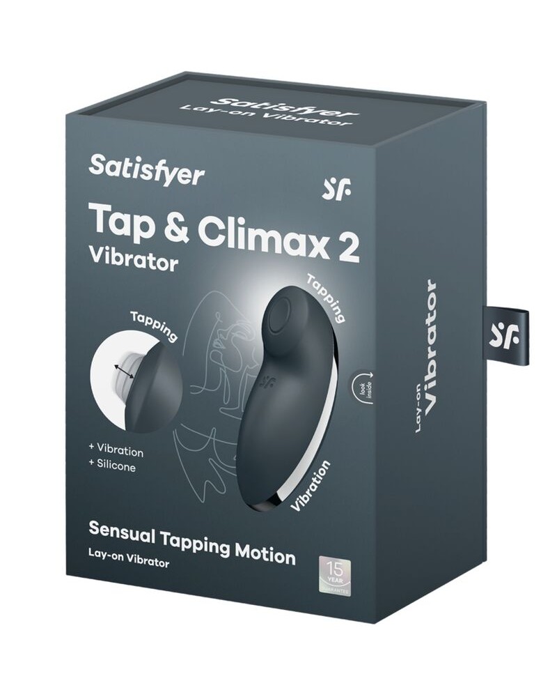 SATISFYER - TAP  CLIMAX 2 VIBRATORE E STIMOLATORE GRIGIO