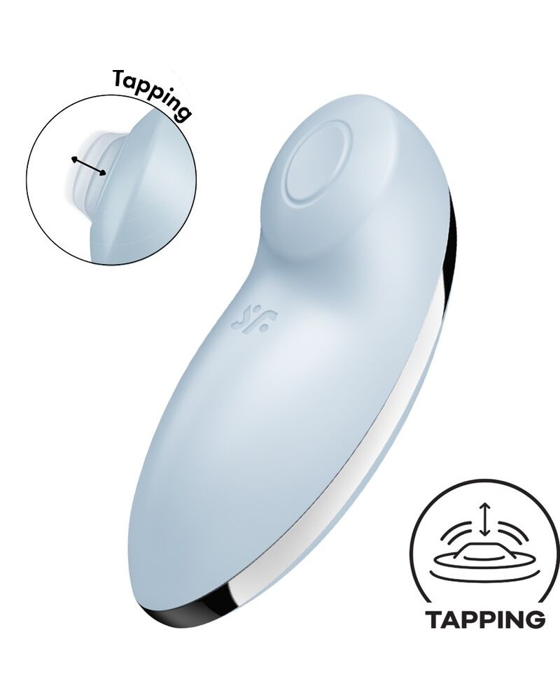 SATISFYER - TAP  CLIMAX 2 VIBRATORE E STIMOLATORE BLU