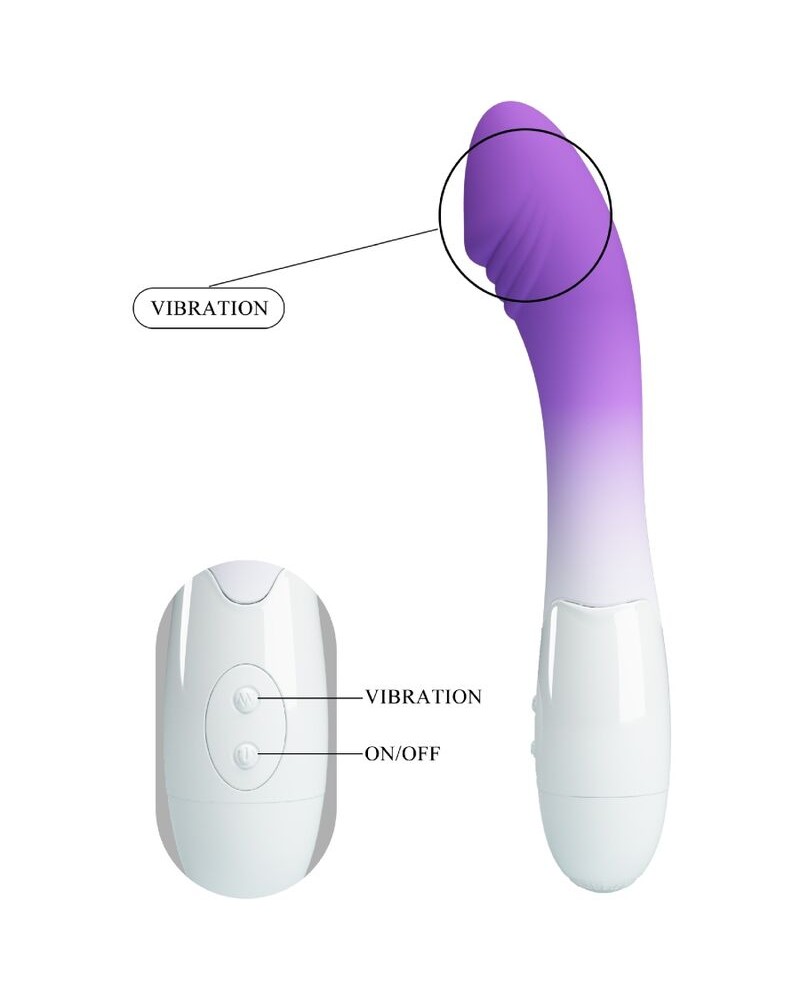 PRETTY LOVE - VIBRATORE ELEMENTAL G-SPOT 30 VIBRAZIONI VIOLA