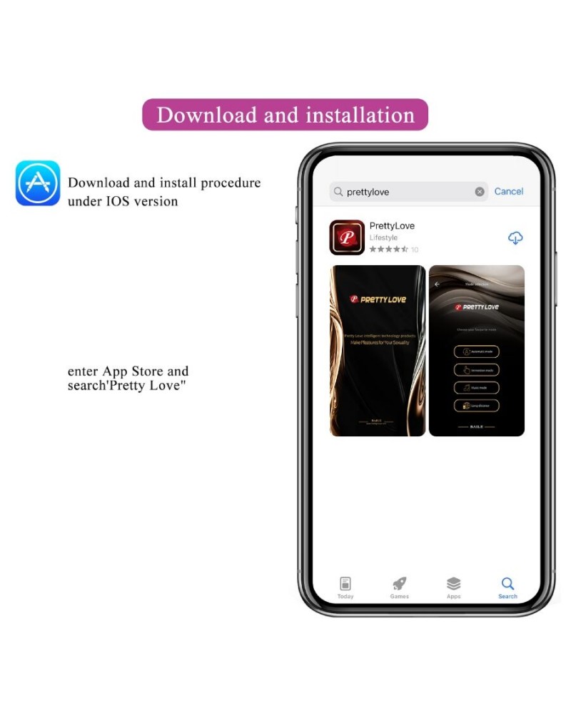 PRETTY LOVE - VIBRATORE CONTROLLATO DA APP LEVIATHAN VIOLA